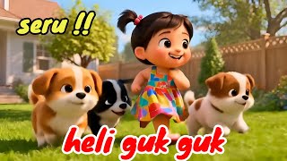 Seru !! Heli guk guk,main lompat tali| lagu anak ceria