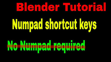 Using Blender Software with no Numpad Keyboard | Quick tutorial | Learning Never Ends