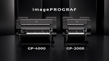 The brand new imagePROGRAF GP-4000 and 2000 printer