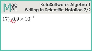 KutaSoftware: Algebra 1- Writing In Scientific Notation Part 2