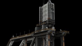 scifi radar tower