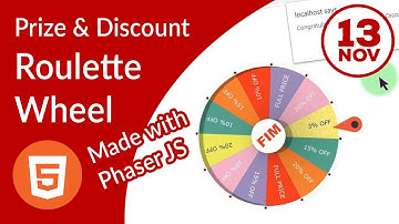 Spinning and Rotate-able Discount / Prize Roulette Wheel based on HTML5 and PhaserJS
