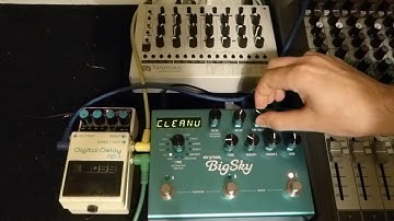 MFB Tanzmaus, Boss DD3 Digital Delay & Strymon Big Sky