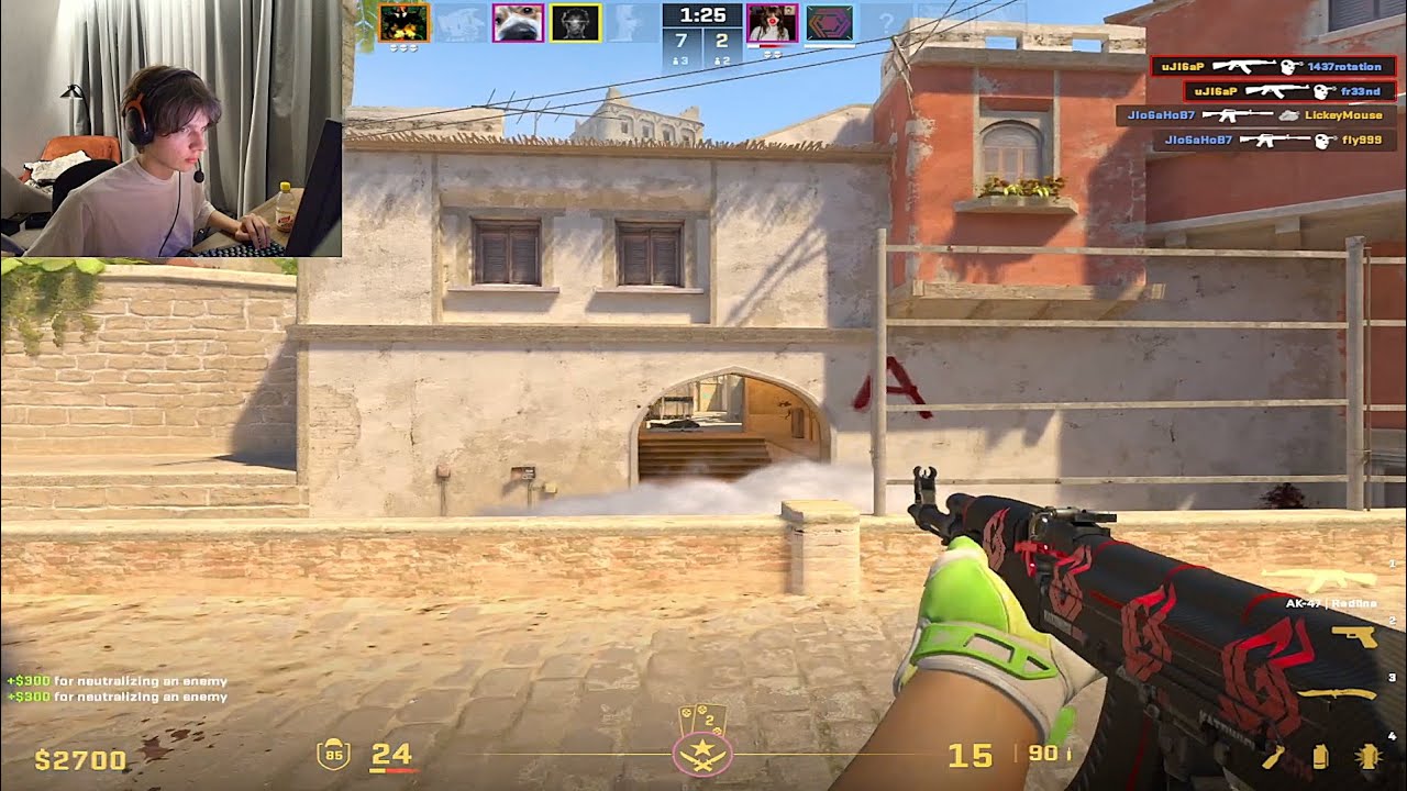 KYOUSUKE VS DONK ON STREAMING | CS2 BOTH POV
