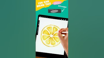 🍋 Watercolor Lemon Painting in Procreate #artwithflo #procreate