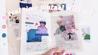 real time journal with me // soft piano music screenshot 4