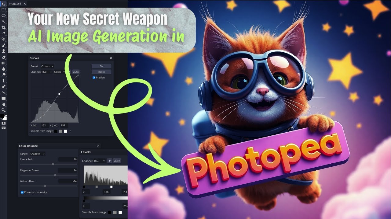 Your New Secret Weapon: AI Image Generator inside Photopea