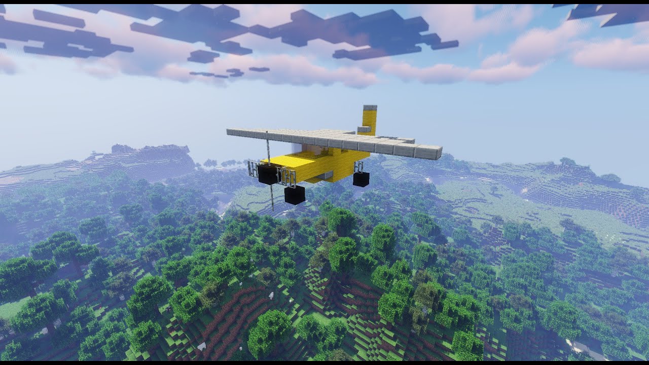 Building a Small Plane - Creative Minecraft - YouTube
