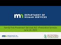 FFPSA: Prevention Services