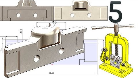 5-Project 47| Clamp-Sided Pipe Vise | SolidWorks Tutorial: lockpad