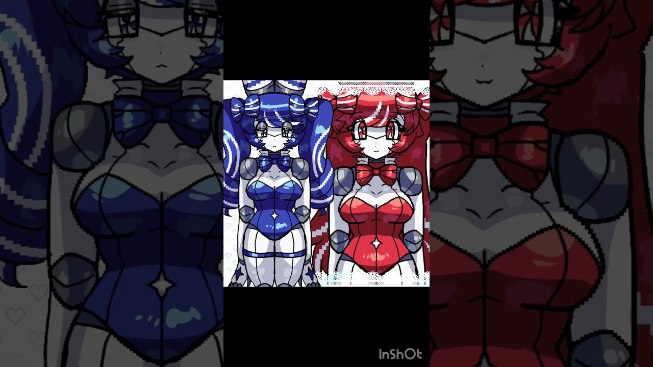 OC(バタフライミントとチェリーミント)でオトメロイド #描いてみた #shorts #otomeroid #yuri #oc #animation #創作 #百合 #創作百合 #オリキャラ