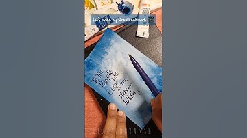 Diy Nightsky bookmark 🌃💫 #music #bookmarks #booklover #books #craft #art