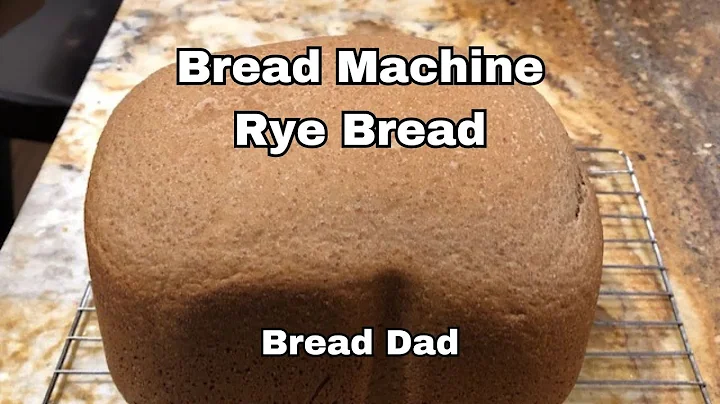 Bread Machine Rye Bread Recipe - Soft, dark & no oven required