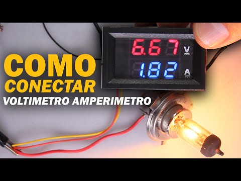 CÓMO CONECTAR UN VOLTÍMETRO-AMPERÍMETRO DIGITAL. DOS TIPOS DE