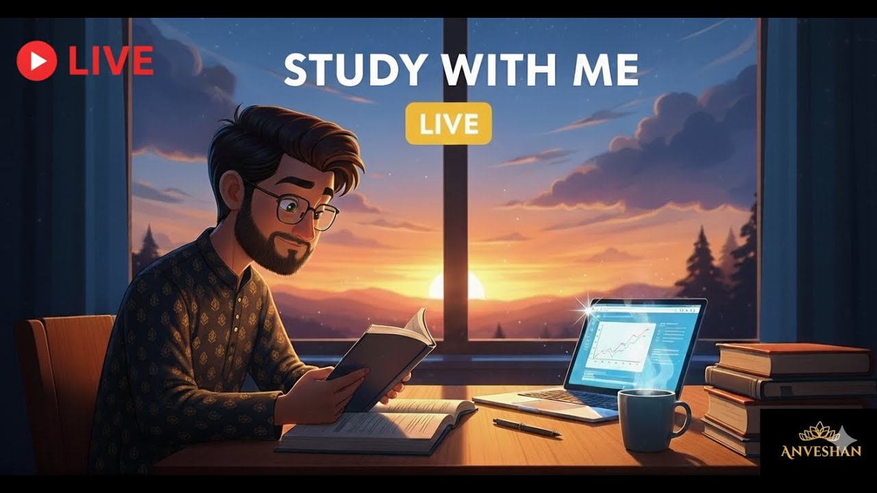 Study With Me  | 2 Hour Live Study Session | Engineering + CAT Prep | Pomodoro Focus