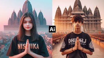 How To Create 3D Ai Image | Ram Mandir T-Shirt Name Video Editing | Bing Ai Image Creator