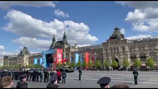 RUSSIA, MOSCOW, PARADE,  LONLY T-34