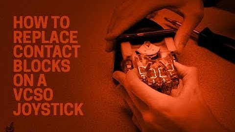 How to Replace Contact Blocks on a VCSO Industrial Joystick