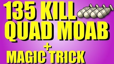 MW3: 135 Kill QUAD MOAB + My First Magic Trick! | DooM Magician