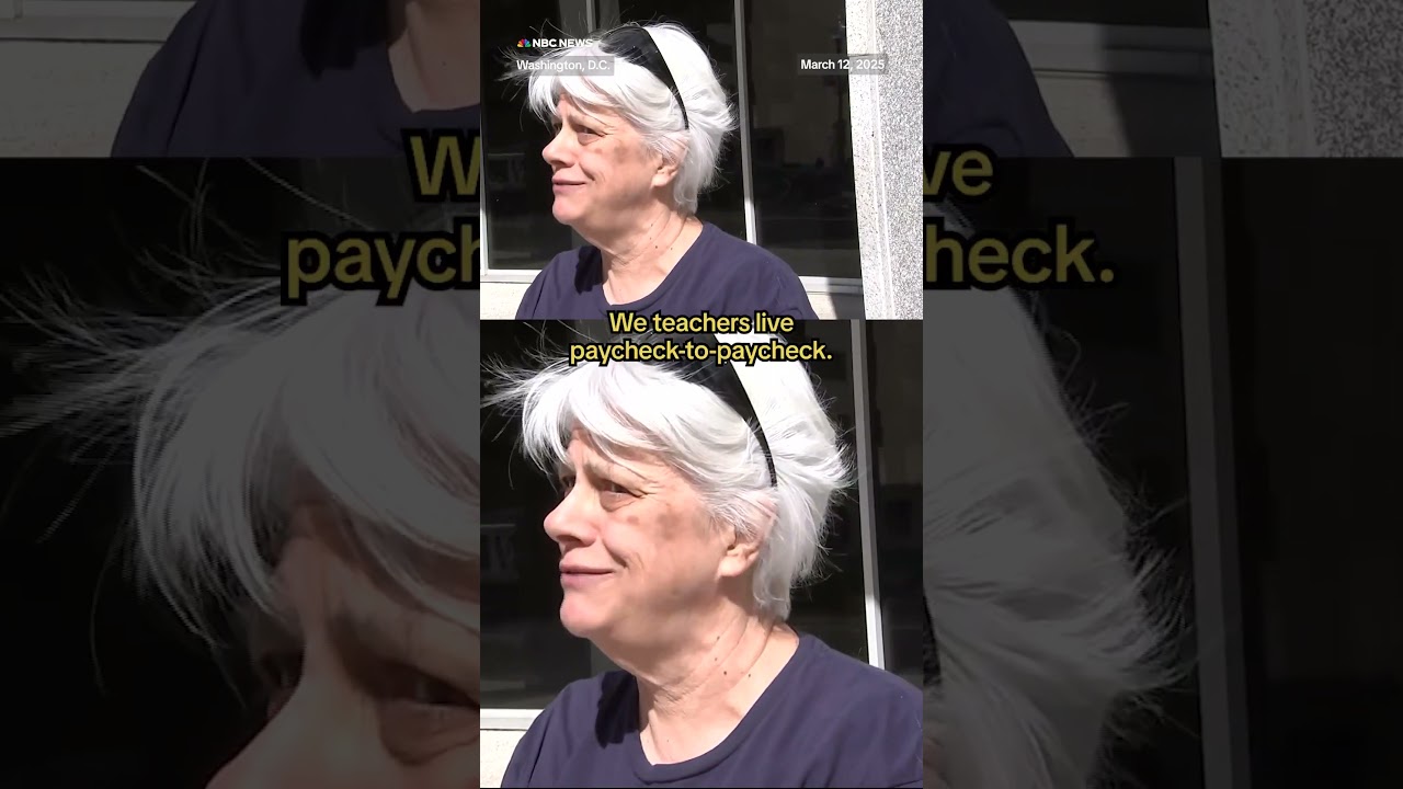 Protesters decry mass cuts to Department of Education