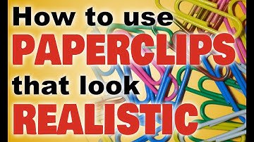 Get A Realistic Look When Using Paperclips In Paintshop Pro!