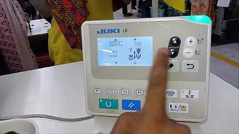 How to set Pattern JUKI LK-1900B-SS Button attach Bartack machine