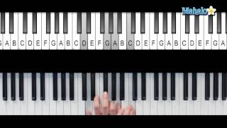 how to play a d 7 suspended 4 chord (d7sus4) on piano