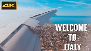 Welcome to Italy - Landing At Rome Fiumicino Airport - Emirates Airline 🇮🇹 - 4k UHD