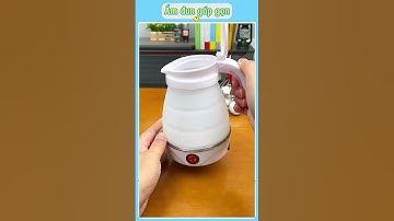 Ấm đun nước gấp gọn mini – Nhỏ mà tiện, an tâm dùng mọi nơi 🚰✨ #giadungtienich #xuhuong