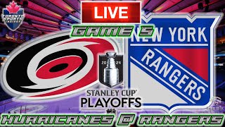Carolina Hurricanes vs New York Rangers Game 5 LIVE Stream Game Audio | NHL Playoffs Cast & Chat