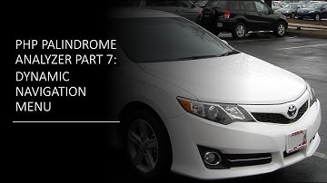 PHP is a Palindrome Part 7: Dynamic Navigation Menu