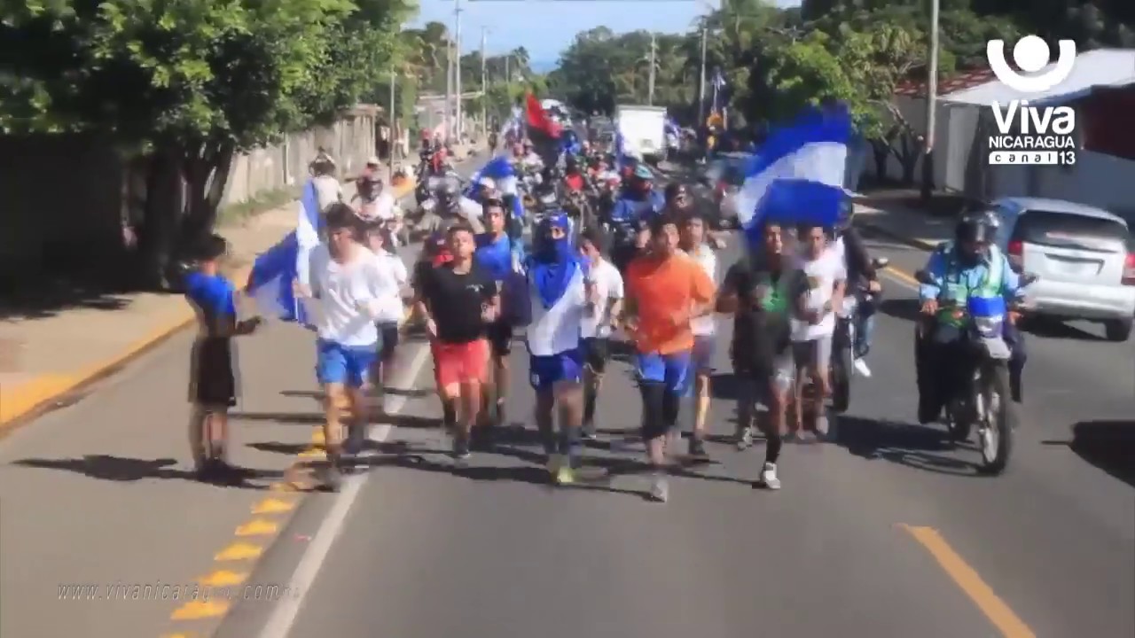 canal 13 fugitiva Carazo recibe con orgullo la antorcha de los héroes de Nandaime