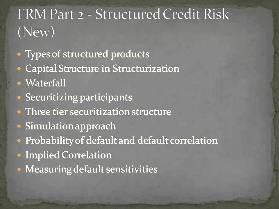 About Structured Credit Risk - YouTube
