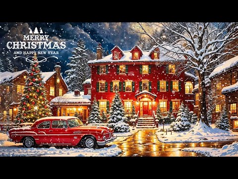 Christmas Ambience 2025 Beautiful Snowy Christmas Ambience Peaceful Christmas Music 2025