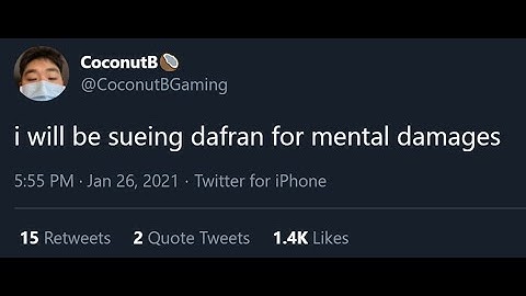 CoconutB losing it in Dafran and Bo