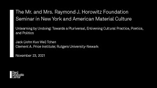 Lecture —  Unlearning by Undoing (Jack Tchen)