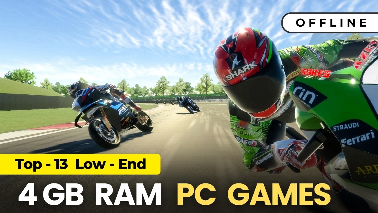 Top 13 Offline Games for 4GB RAM PC | No GPU Needed (i3/i5 Users Must ...
