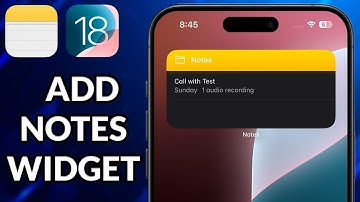 How To Add Notes Widget To iPhone Home Screen On iOS 18