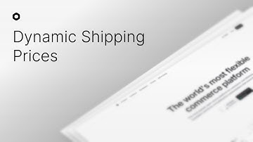 Medusa.js - Dynamic Shipping Price