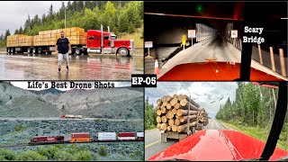 Scary Night Driving on Full loaded Peterbilt in Canada | Prince George to Surrey