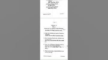 vbu b.ed sem4 paper ,creating and inclusive school