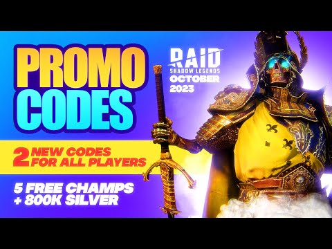 ✅💥BEST EVER Promo code for ALL & 800K silver💥✅ Raid Shadow Legends PROMO CODE➕ 5 FREE Champions