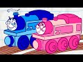 Pencilmate's Train Trouble! | Animated Cartoons Characters | Animated Short Films | Pencilmation