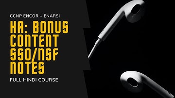 154. CCNP Encore + Enarsi | HA - SSO/NSF Notes | CCNP Full Course in Hindi
