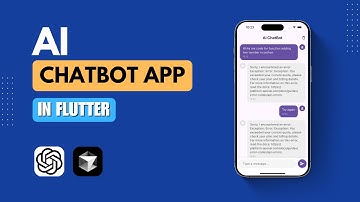 Build AI ChatBot App in Flutter - ChatGPT Chat App Tutorial