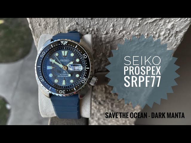 Seiko SRPF77 Dark Manta Turtle - Watch Review - YouTube