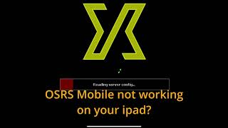 Oldschool RuneScape Mobile fix iPad/iPhone- Reading server config - Error connecting to Server screenshot 3