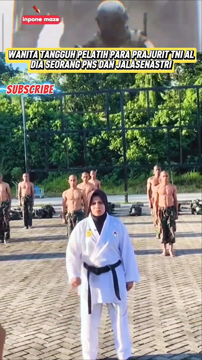 Sosok Wanita Pelatih Karate Prajurit TNI AL‼️#karate #beladiri #tnial #marinir #viral