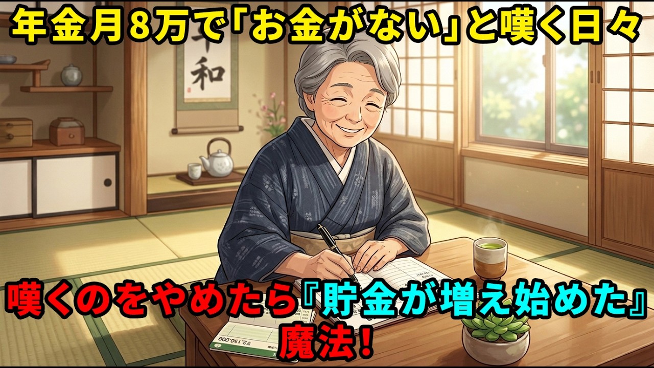【シニアの節約】年金月8万円。「お金がない」と嘆くのをやめたら、なぜかドンドン貯金が増え始めた68歳女性の『魔法の習慣』厳選5選…【老後の不安】
