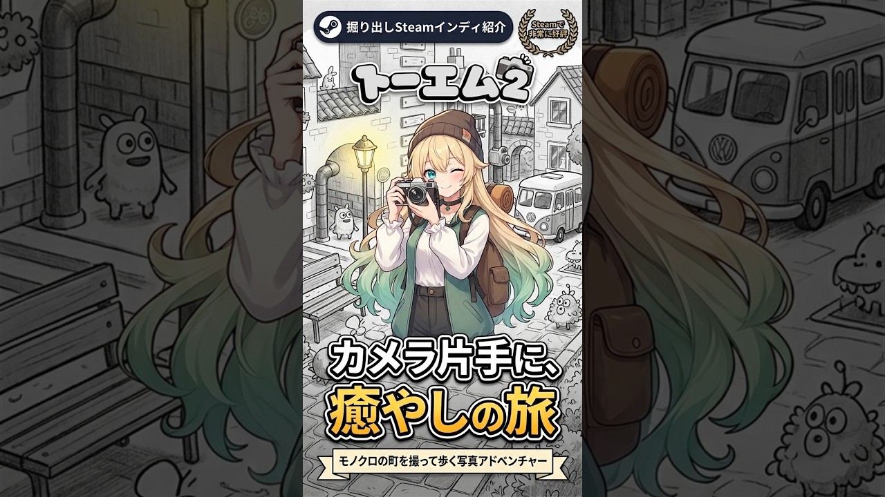 トーエム2｜カメラ片手にのんびり癒やし旅【掘り出しSteamインディ紹介】 by げーむにゅーす東京